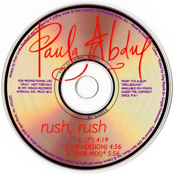 Rush Rush tops the charts — archival artwork or imagery